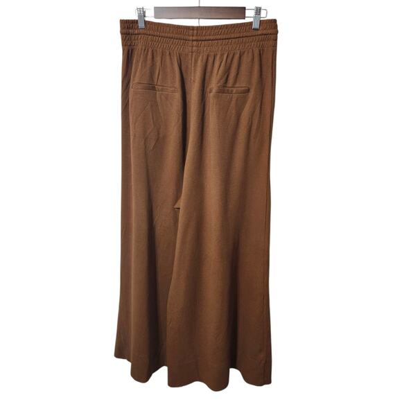 Free People Dream Medium Drawstring Wide Leg Sweatpants Pants Brown - Picture 4 of 10